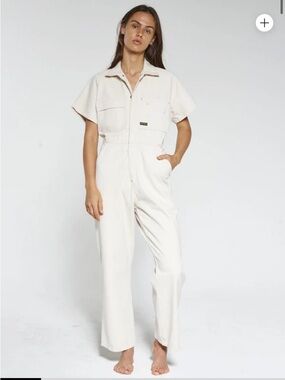 HARD YAKKA X THRILLS Coveralls Jumpsuit in Unbleached Workwear Retro 4